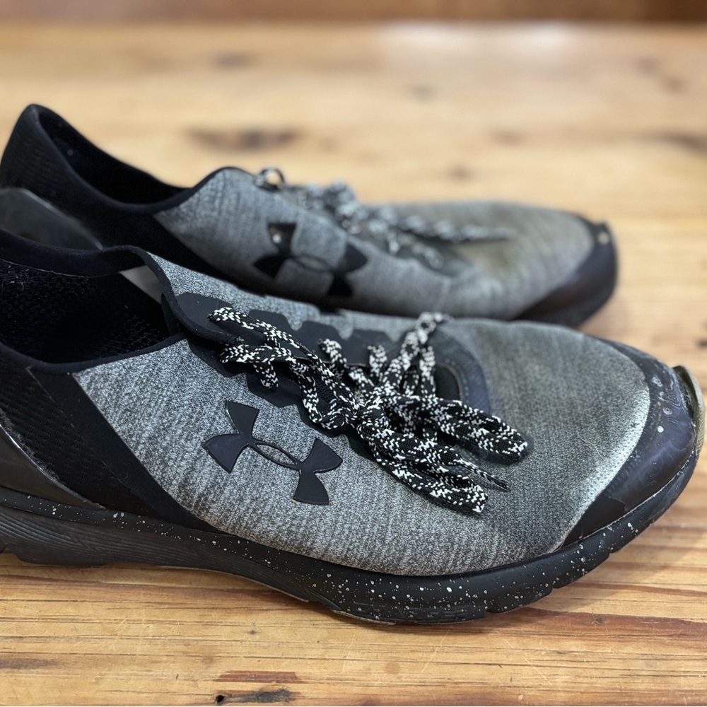 Under Armour Black and Gray Sneakers